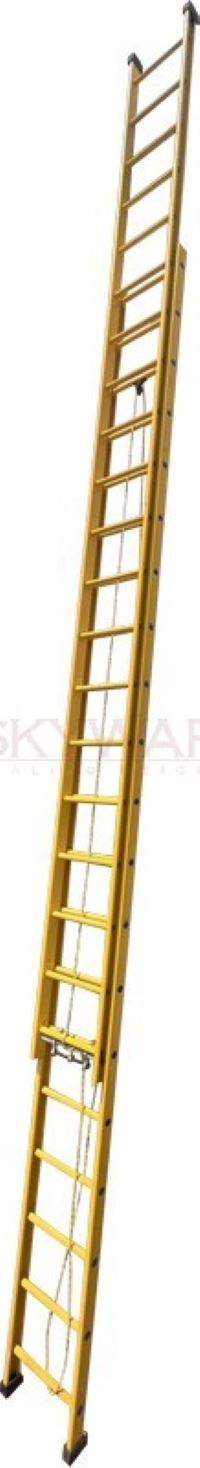 Model No. F5020 Fibreglass Wall Extension Ladder for Electrical, Outdoor and Industrial Access Use, Professional Extendable Ladder for Maintenance, Repair, Utility and Contractor Tasks